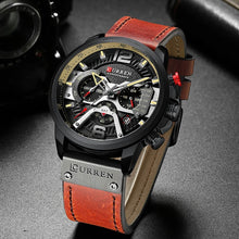 Load image into Gallery viewer, Men Watch Leather Luxury Waterproof Sport Watch