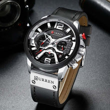 Load image into Gallery viewer, Men Watch Leather Luxury Waterproof Sport Watch