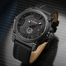Load image into Gallery viewer, Men Waterproof Leather Strap Army Military Relogio Masculino De Luxo